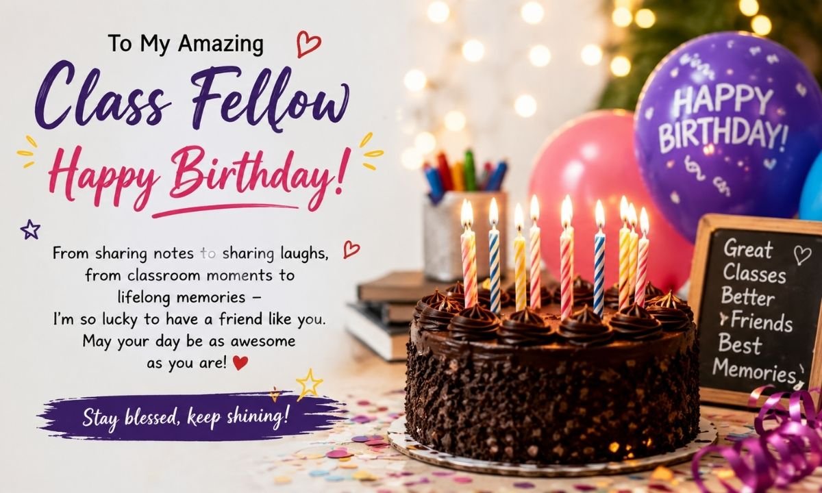 100+ Best Birthday Wishes of Class Fellow for Instagram