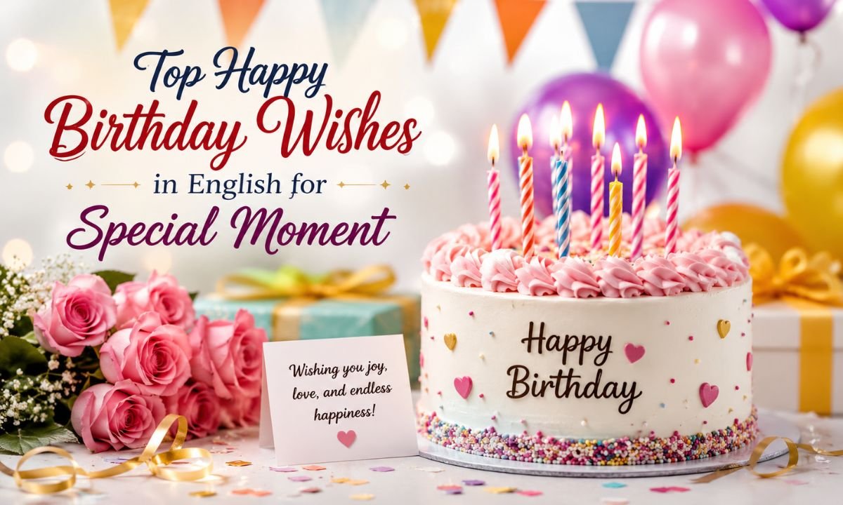150+ Top Happy Birthday Wishes in English for Special Moment