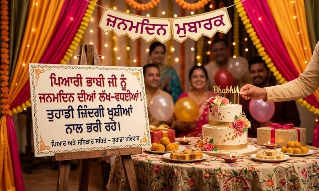 Birthday Wishes for Bhabhi in Punjabi