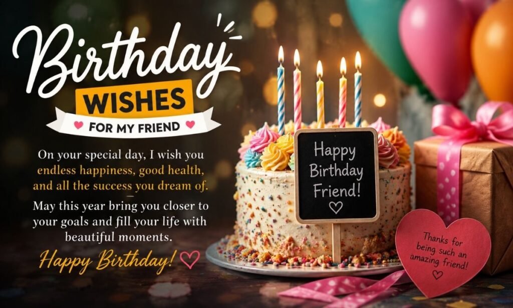 Birthday Wishes for Friend English