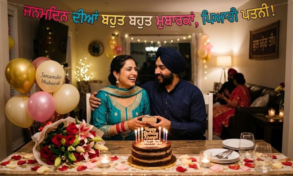 Birthday wishes for wife in Punjabi