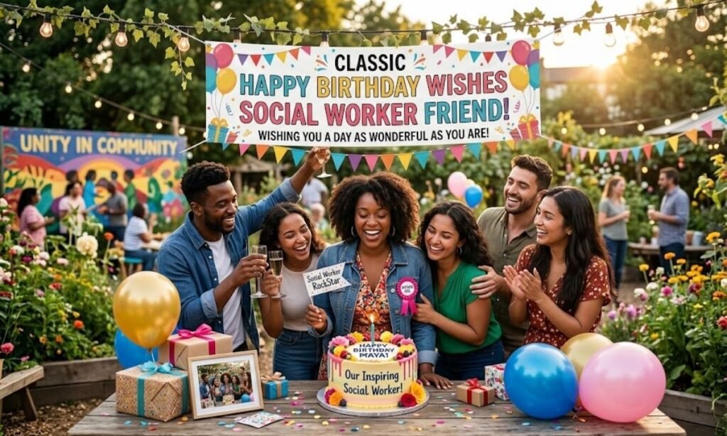 Classic Happy Birthday Wishes for Social Worker Friend