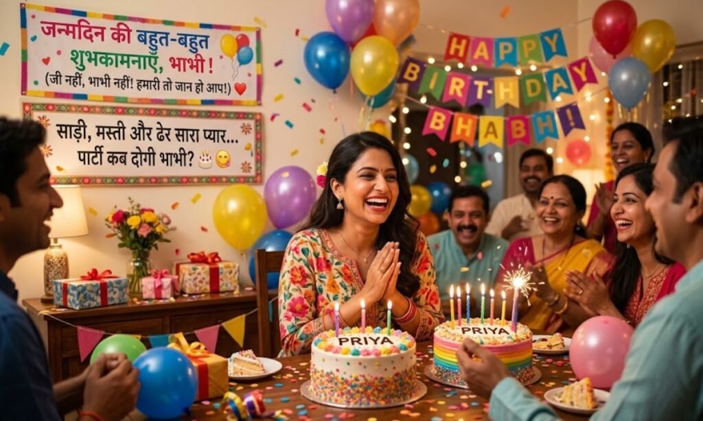 Funny Birthday Wishes for Bhabhi in Hindi