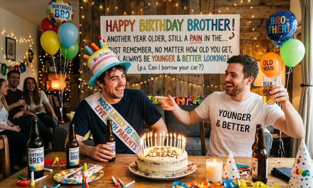 Funny Birthday Wishes for Brother