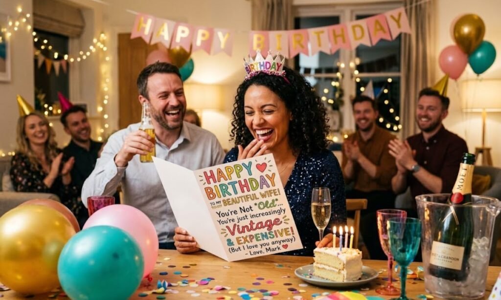 Funny birthday wishes for wife