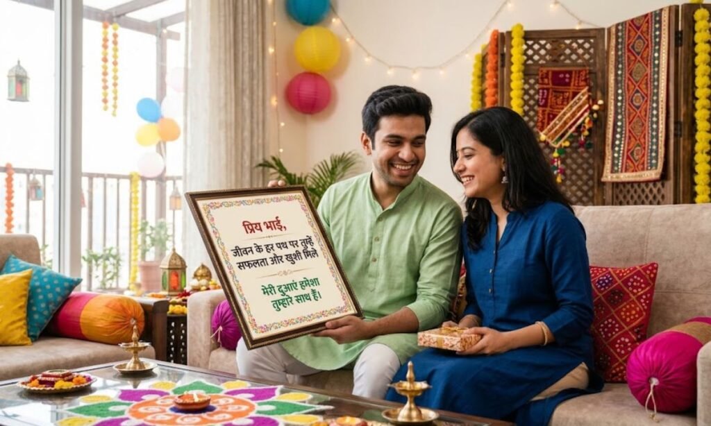 Happiest Wishes For Brother 2 Line in Hindi