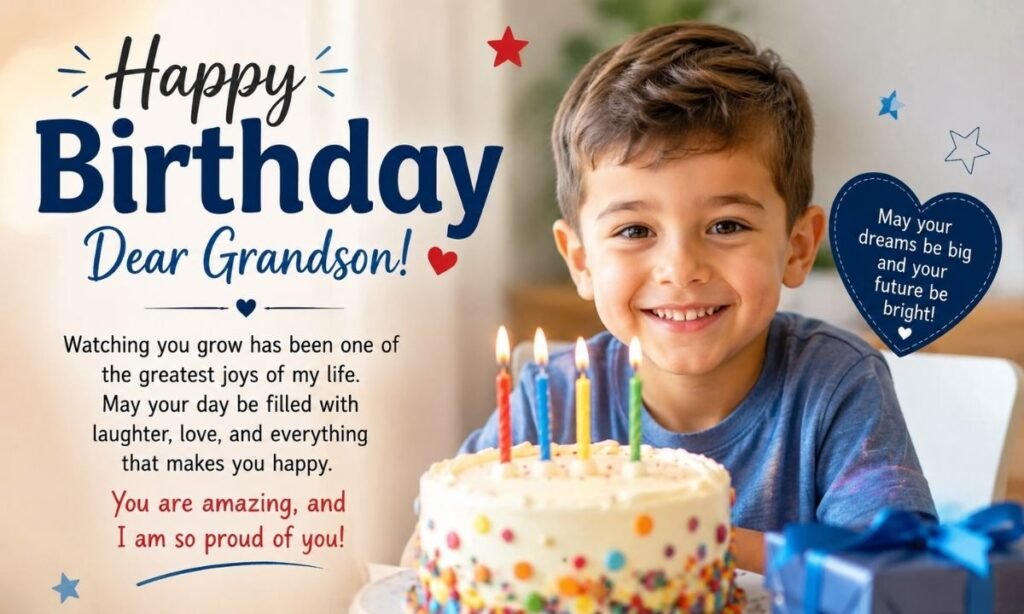 Happy Birthday Messages for Grandson