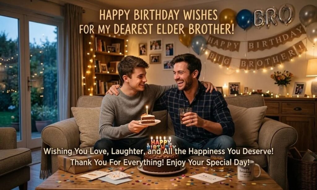 Happy Birthday Wishes For Elder Brother in English