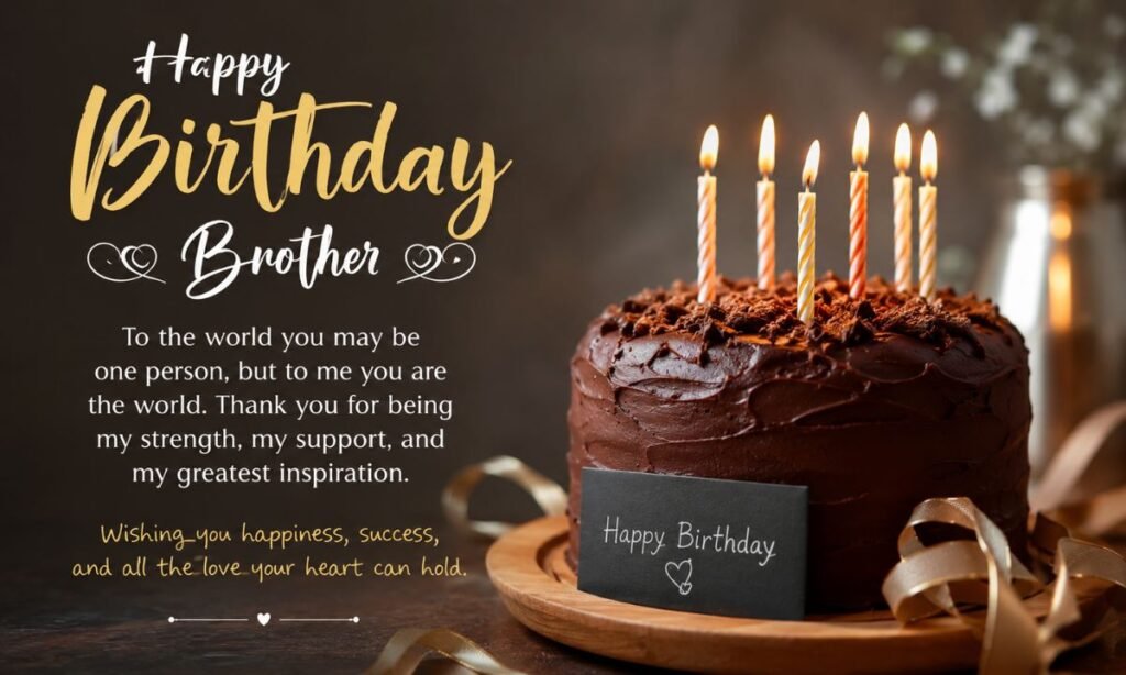 Happy Birthday Wishes for Brother