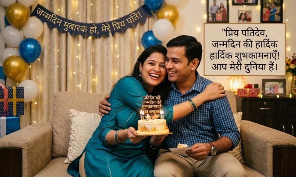 Happy Birthday Wishes for Hubby in Hindi