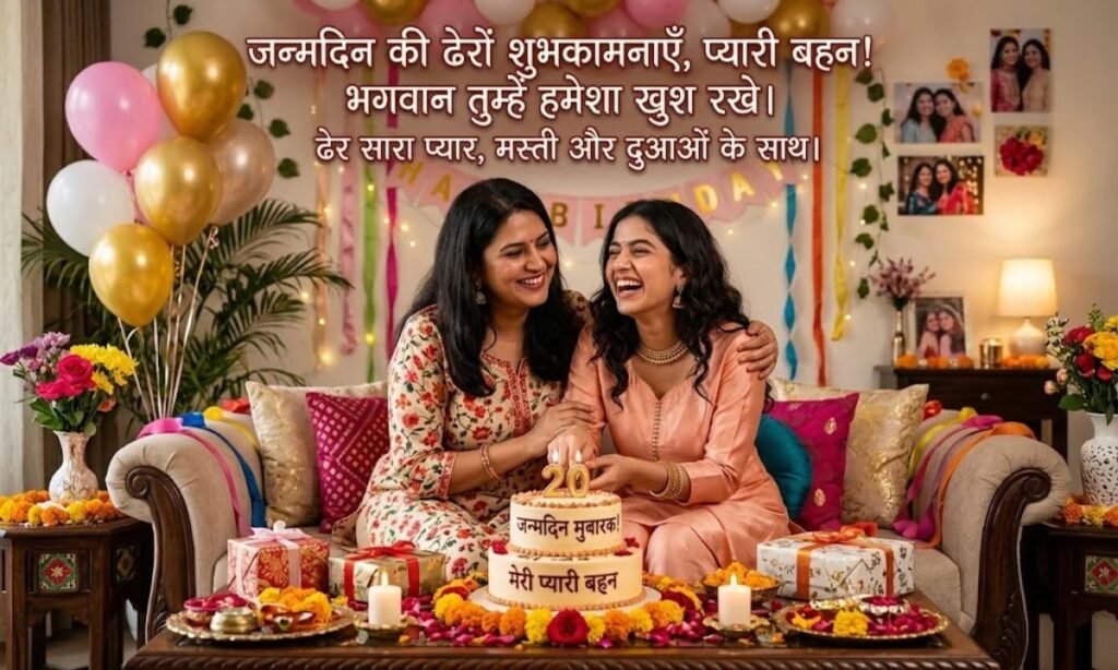 Happy Birthday Wishes for Sister in Hindi