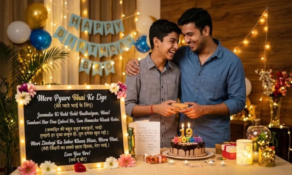 Heart Touching Birthday Wishes for Brother in Hindi