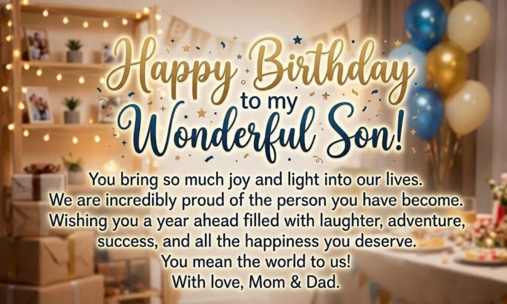 Heartfelt Birthday Wishes for Son