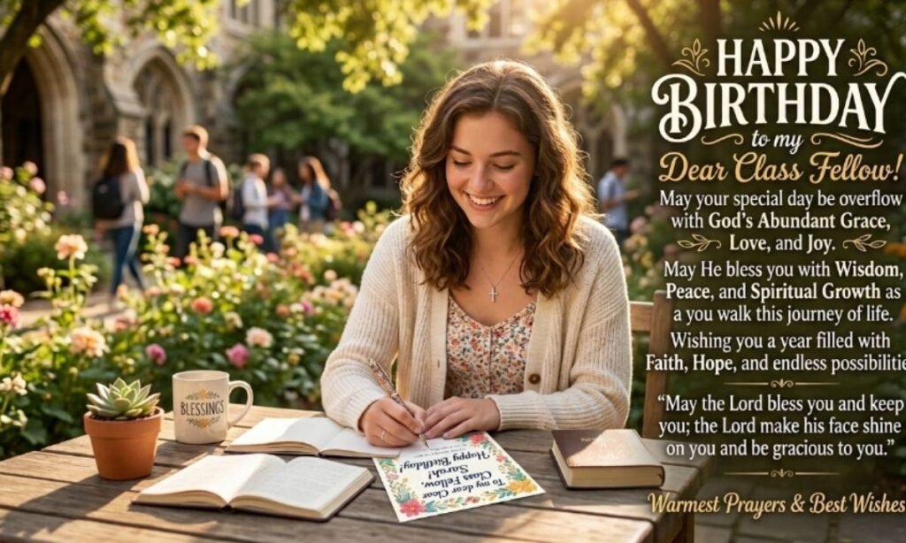 Religious and Spiritual Birthday Wishes of Class Fellow