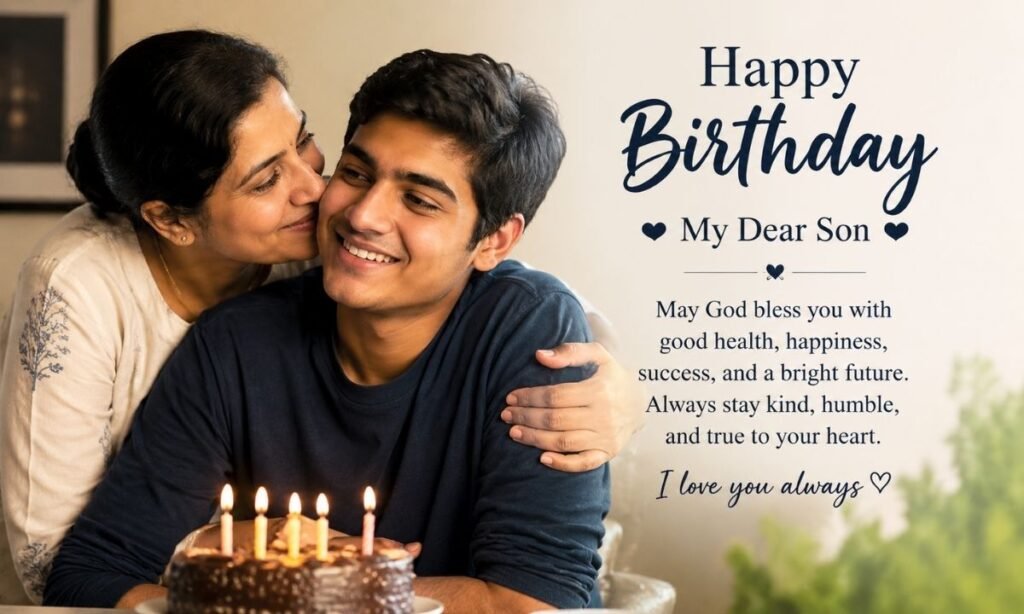 Short Blessing Birthday Wishes for Son from Mother