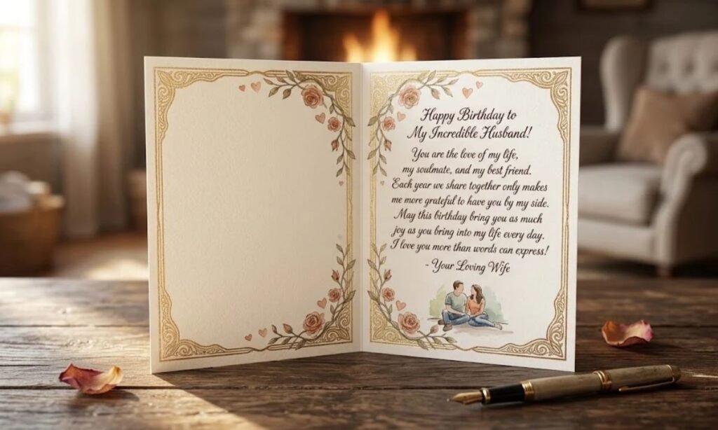 Soulmate Romantic Birthday wishes for Husband from Wife