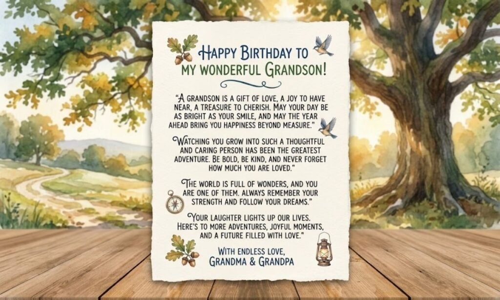 Thoughtful Birthday Quotes for Grandson