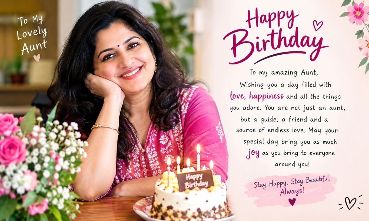 150+ Birthday Wishes for Aunt: Sweet & Heartfelt Messages