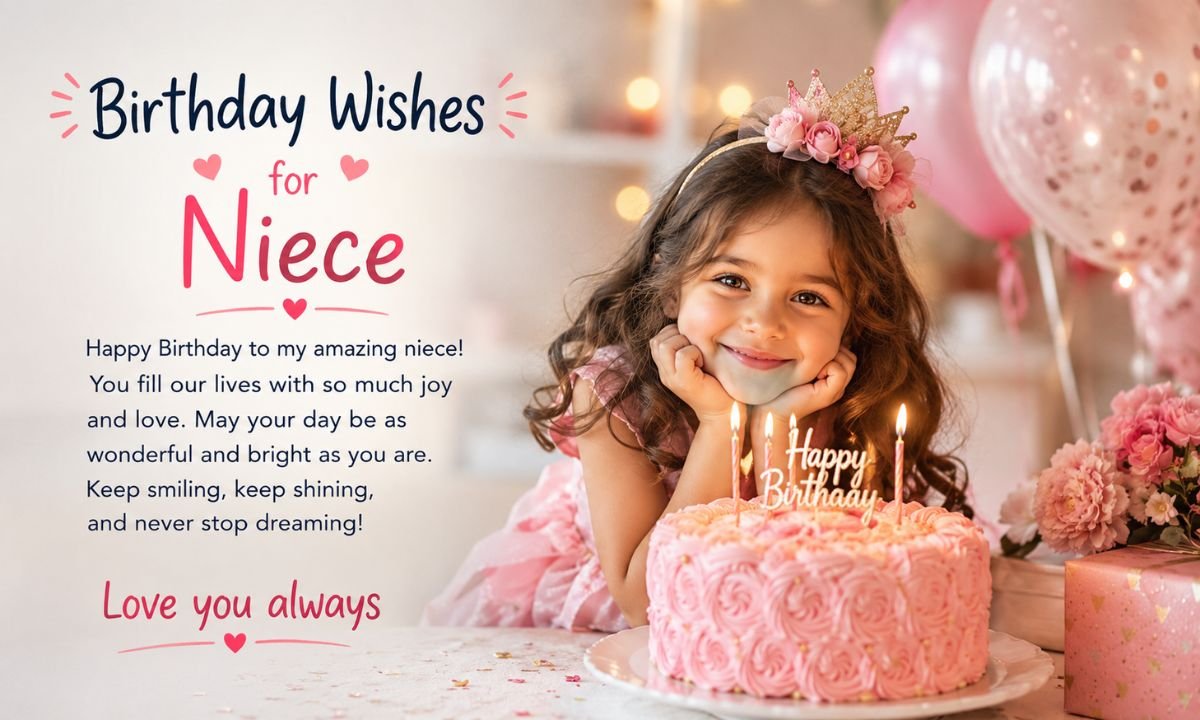 150+ Birthday Wishes for Niece: Cute & Heartfelt Messages
