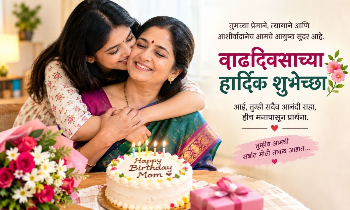 200+ Best Birthday Wishes for Mother in Marathi | Love & Blessings 🎂❤️
