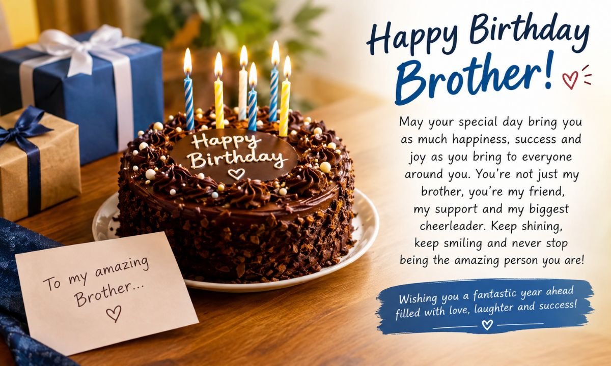 200+ Happy Birthday Wishes for Brother: Sweet & Heartfelt