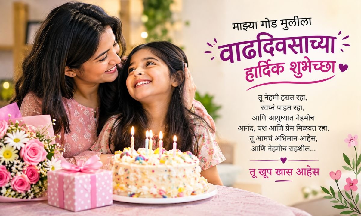 200+ Unique Birthday Wishes for Daughter in Marathi: Sweet & Heartfelt 🎂💖