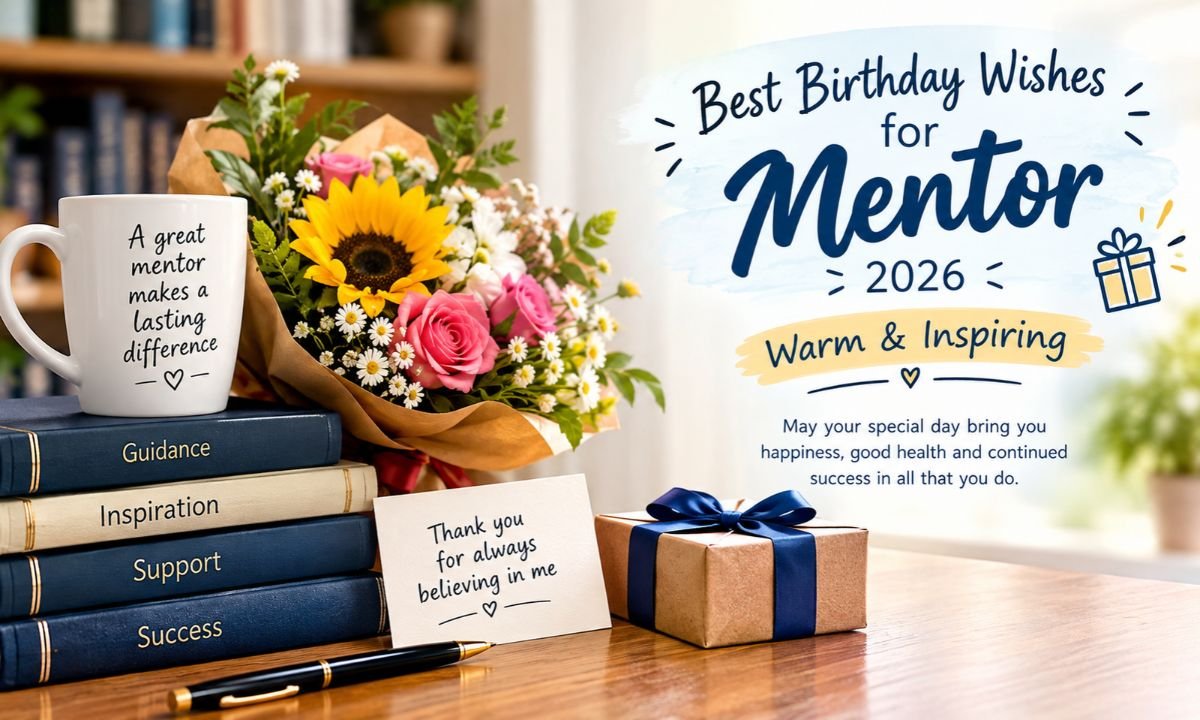 300+ Best Birthday Wishes for Mentor 2026 | Warm & Inspiring 🎁 💐
