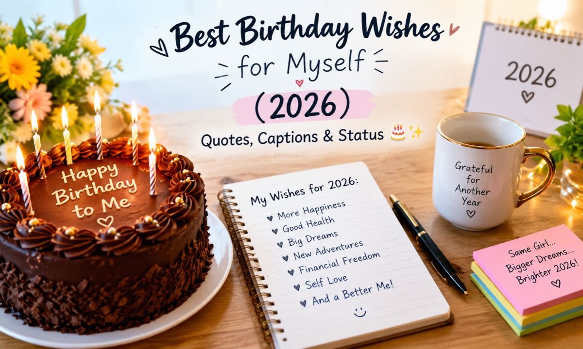 400+ Best Birthday Wishes for Myself (2026) | Quotes, Captions & Status 🎂✨