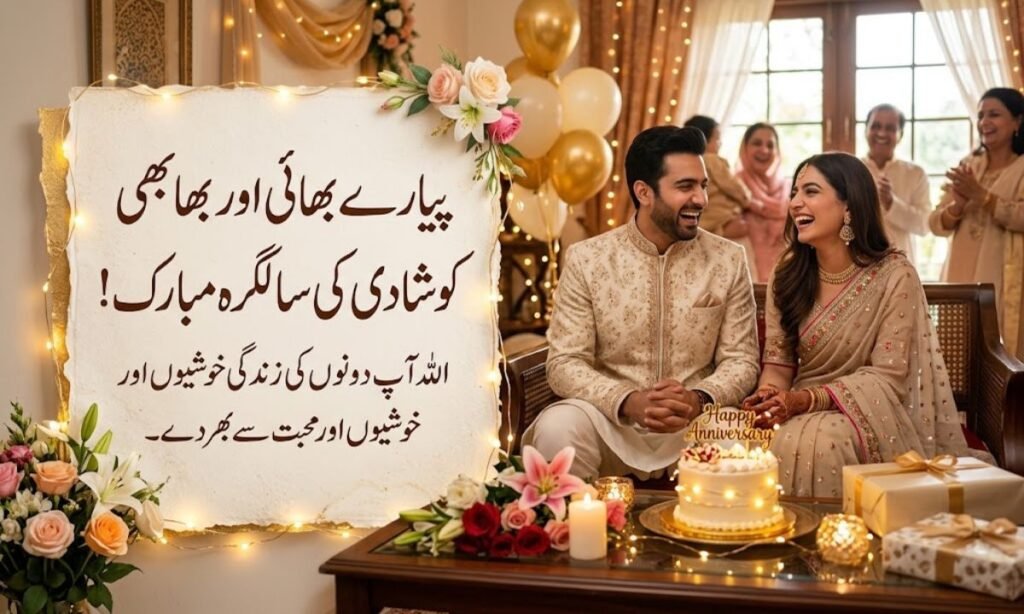 Anniversary Wishes for Brother in Urdu