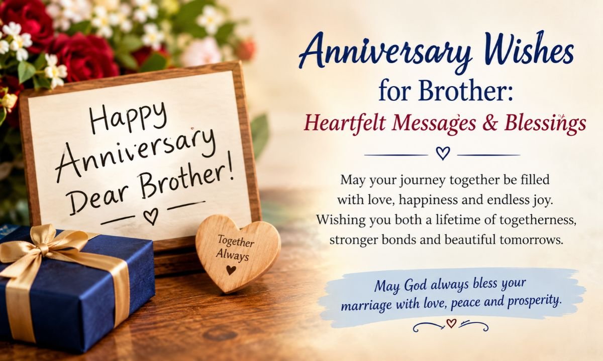 300+ Anniversary Wishes for Brother: Heartfelt Messages & Blessings