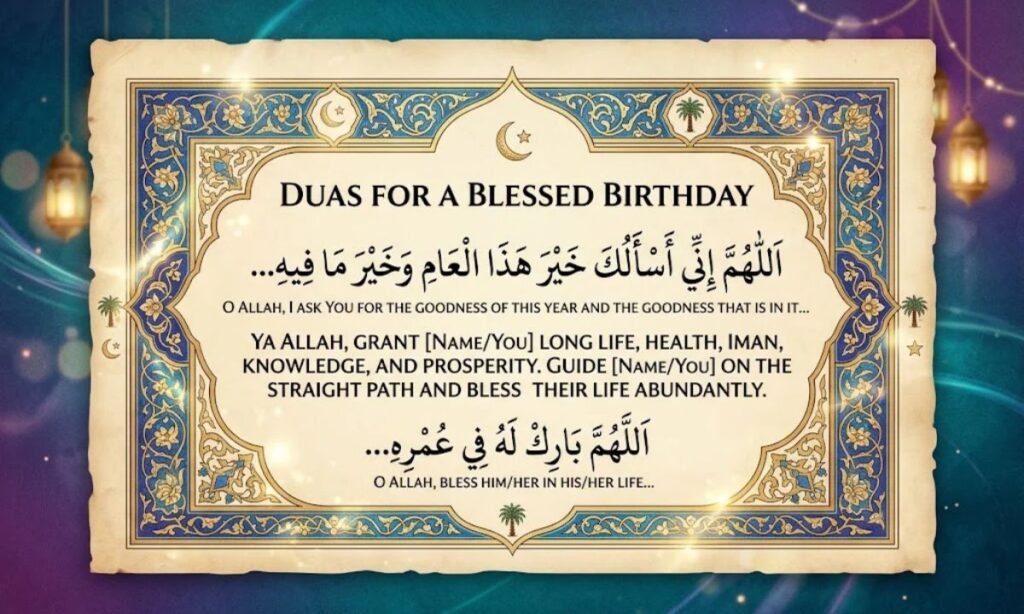 Beautiful Islamic Birthday Duas