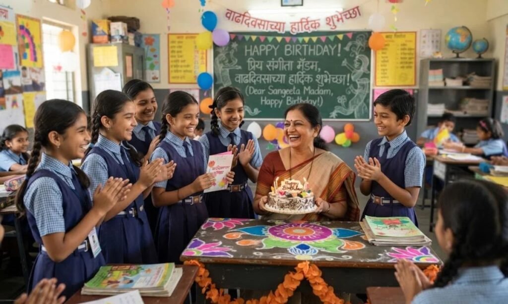Best Birthday Wishes for School Teacher in Marathi