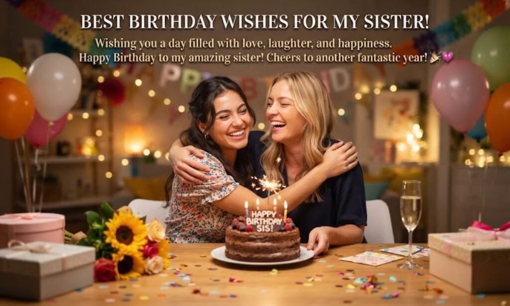 Best Birthday Wishes for Sister for WhatsApp, Status & Captions