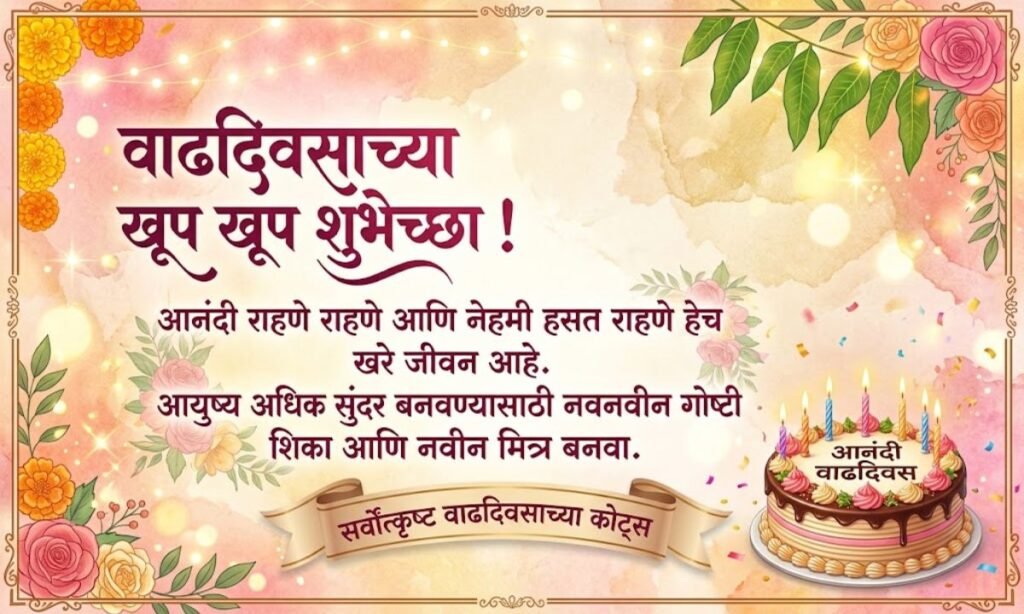 Best Happy Birthday Quotes in Marathi