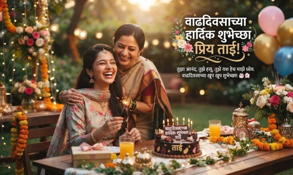 Birthday Wishes for Sister in Marathi Text