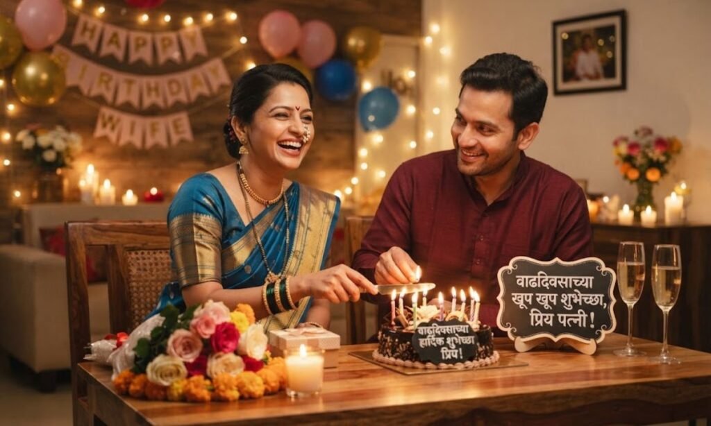 Birthday wishes for wife in marathi text
