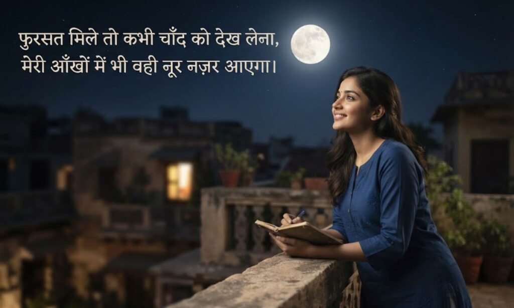 Chand Shayari for Girl