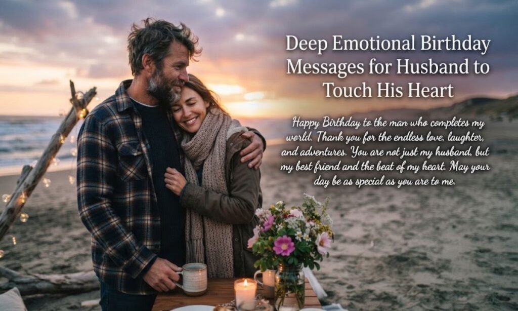 Deep Emotional Birthday Messages for Husband to Touch His Heart