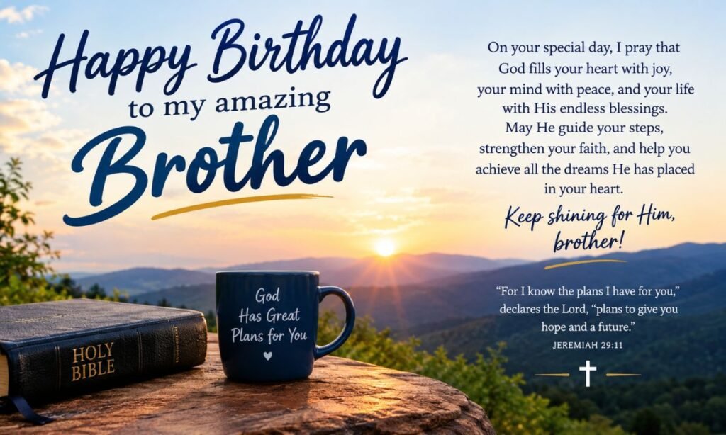 Faith Based Birthday Wishes for Brother