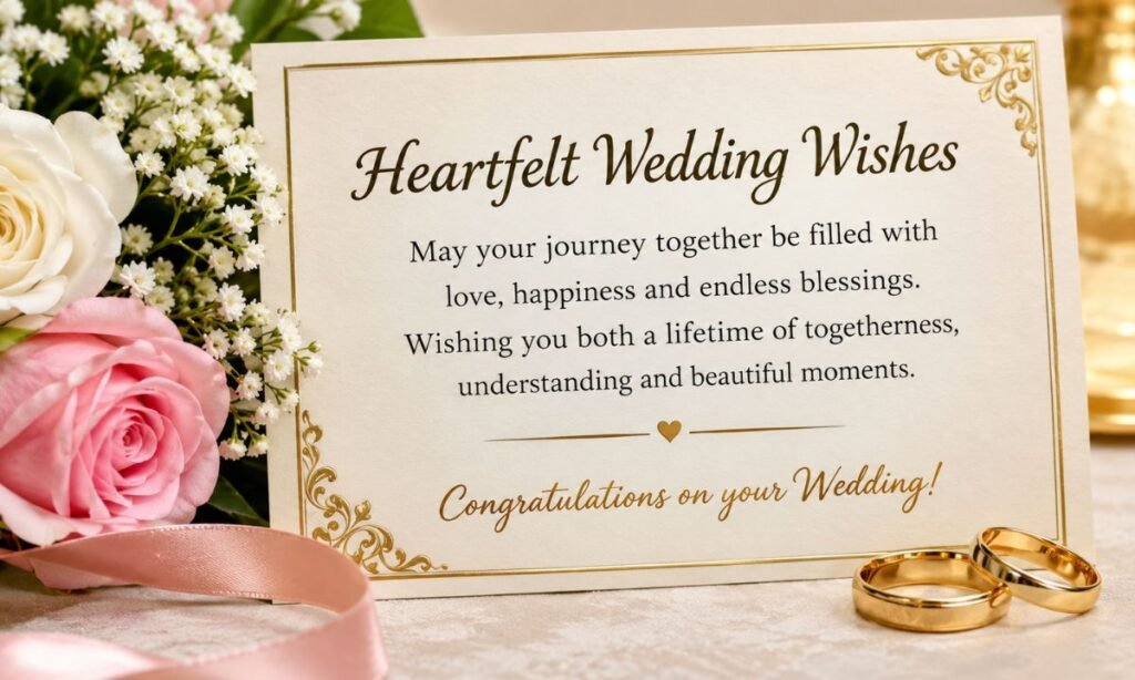 Formal Card Wedding Wishes