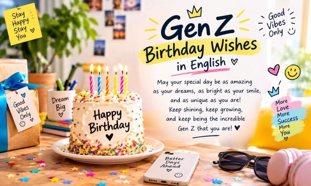 Gen Z Birthday Wishes in English