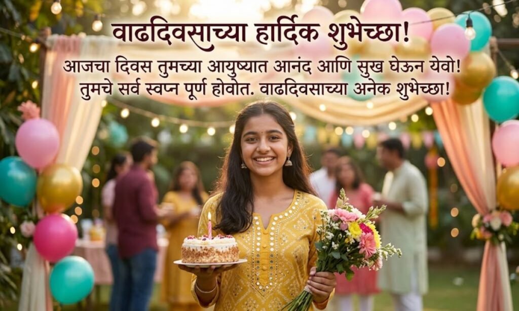 Girl Birthday Wishes In Marathi
