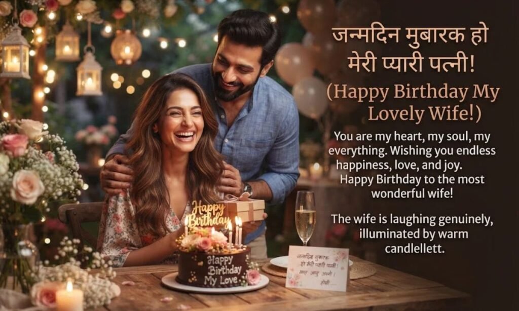 Heart Toughing Wife Birthday Wishes In Hindi English