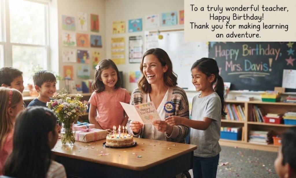 Heartfelt Birthday Wishes for Your Favourite Teacher