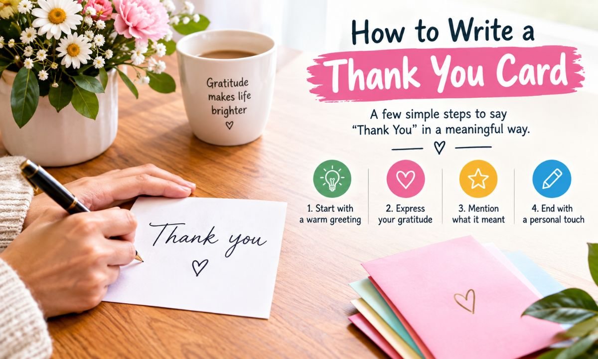 How to Write a Thank You Card: Easy Tips & Examples