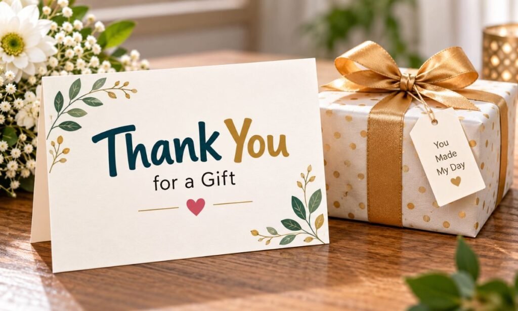 How to Write a Thank You Card for a Gift
