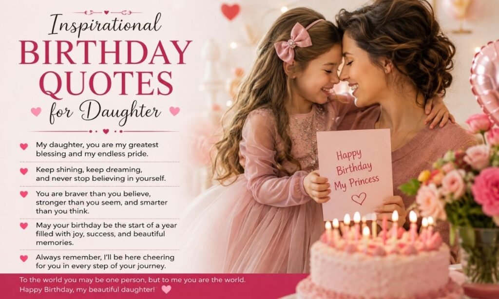 Inspirational Birthday Quotes for Daughter