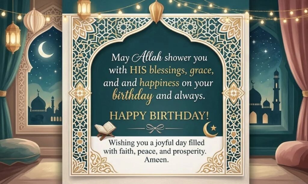 Islamic Birthday Wishes in English