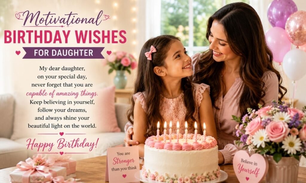 Motivational Birthday Wishes for Daughter
