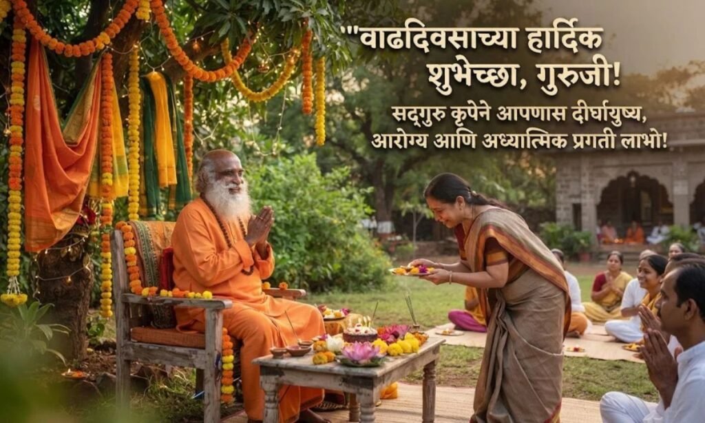 Spiritual & Sanskari Birthday Wishes for Guru in Marathi